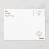 Koe dierenkaart briefkaart (Achterkant)