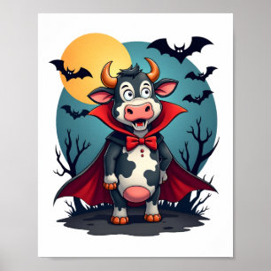 Koe Dracula Staat Op Poster