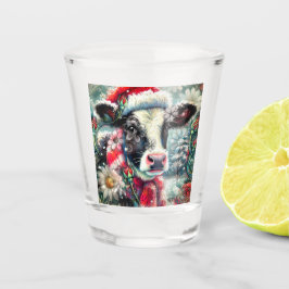 Koe Dromen Van Warmer Times Blauwgroen Rode Bloeme Shot Glas