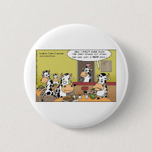 Koe Eats Husband Funny Gifts T - shirts Mokken & K Ronde Button 5,7 Cm