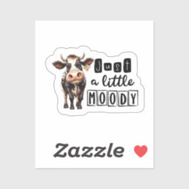 Koe een beetje humeurig sticker