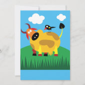Koe- en Blackbird-uitnodigingen Kaart (Voorkant)