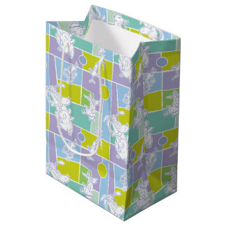 Koe- en Chicken Color Block Pattern Medium Cadeauzakje