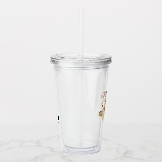 Koe en Chicken Hug Graphic Acryl Drinkbeker (Rechts)