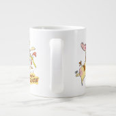 Koe en Chicken Hug Graphic Extra Grote Beker (Achterkant)
