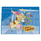 Koe en Chicken Hug Graphic Groot Cadeauzakje (Voorkant)