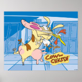 Koe en Chicken Hug Graphic Poster (Voorkant)