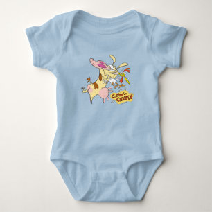 Koe en Chicken Hug Graphic Romper