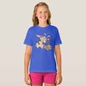 Koe en Chicken Hug Graphic T-shirt (Voorkant volledig)
