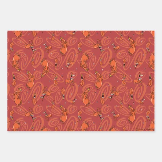 Koe en Chicken Red Guy Pattern Inpakpapier Vel (Voorkant 2)