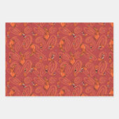 Koe en Chicken Red Guy Pattern Inpakpapier Vel (Voorkant)