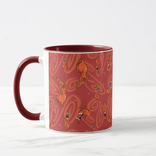 Koe en Chicken Red Guy Pattern Mok (Links)