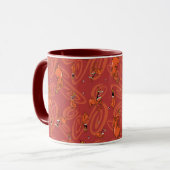 Koe en Chicken Red Guy Pattern Mok (Voorkant links)