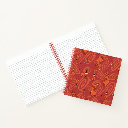 Koe en Chicken Red Guy Pattern Notitieboek (Binnen)