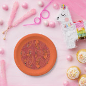 Koe en Chicken Red Guy Pattern Papieren Bordje (Feest)