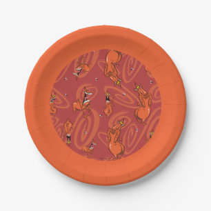 Koe en Chicken Red Guy Pattern Papieren Bordje