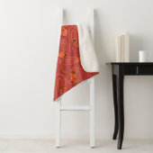 Koe en Chicken Red Guy Pattern Sherpa Deken (In situ)
