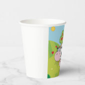 Koe en kalf papieren bekers (Rechts)