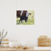 Koe en kalf poster (Keuken)