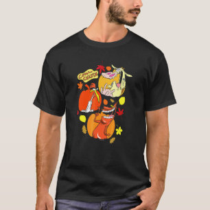 Koe En Kip Halloween Pompoen Groepsposter T-shirt