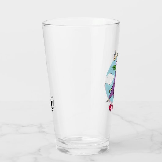 Koe en kip Super Koe Al Rescate! Glas (Rechts)