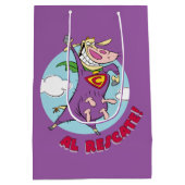 Koe en kip Super Koe Al Rescate! Medium Cadeauzakje (Achterkant)