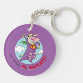 Koe en kip Super Koe Al Rescate! Sleutelhanger (Achterkant)