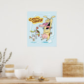 Koe en kippen lachen Grafisch Poster (Keuken)