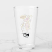 Koe en kippentranspen glas (Achterkant)