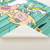 Koe en kippentranspen sherpa deken (3/4)