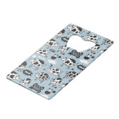 Koe en melk kredietkaart flessenopener (Voorkant Gekanteld)