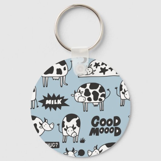 Koe en melk sleutelhanger (Voorkant)