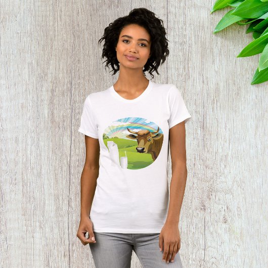 Koe en melkvrouwen T-shirt