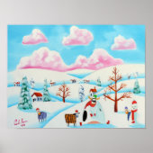 Koe en schapen poster (Voorkant)