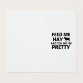 KOE FEED HAY VISITEKAARTJES (Buitenkant ongevouwen)