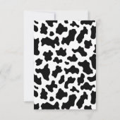 Koe Foto Verjaardag Bedankkaart (Achterkant)