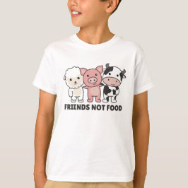 Koe "Friends Not Food Vegan Sheep Pig" T-shirt