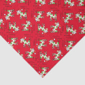 Koe Funny Cartoon kerstfeestdag Tissuepapier (Detail)