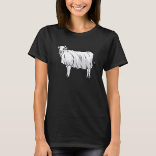 Koe Geest Melk Koe Meisje Zuivelboer Slager Hallo T-shirt