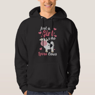 Koe Gewoon Een Meisje Dat Koeien Boer Slager Melk Hoodie