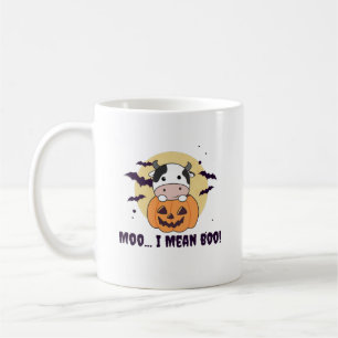 Koe Ghost Cute Kawaii Halloween Moo I Mean Boo Koffiemok