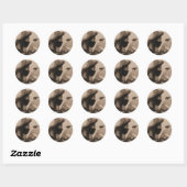 Koe Girl Ronde Sticker (Vel)