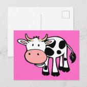 Koe glimlachen met dagen briefkaart (Voorkant / Achterkant)