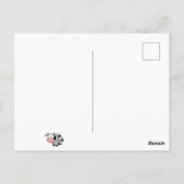 Koe glimlachen met dagen briefkaart (Achterkant)