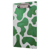 Koe Groen en Wit Monogram Klembord (Links)