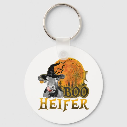 Koe Halloween Sleutelhanger (Voorkant)