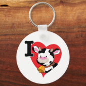 Koe hart sleutelhanger (Voorkant)