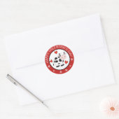 Koe Harten Valentijnse stickers (Envelop)