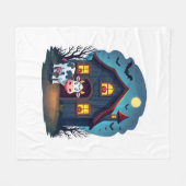 Koe & Haunted Barn Fleece Deken (Voorkant (Horizontaal))