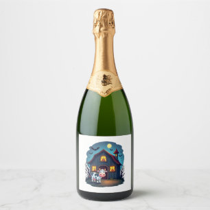 Koe & Haunted Barn Sparkling Wijnetiket